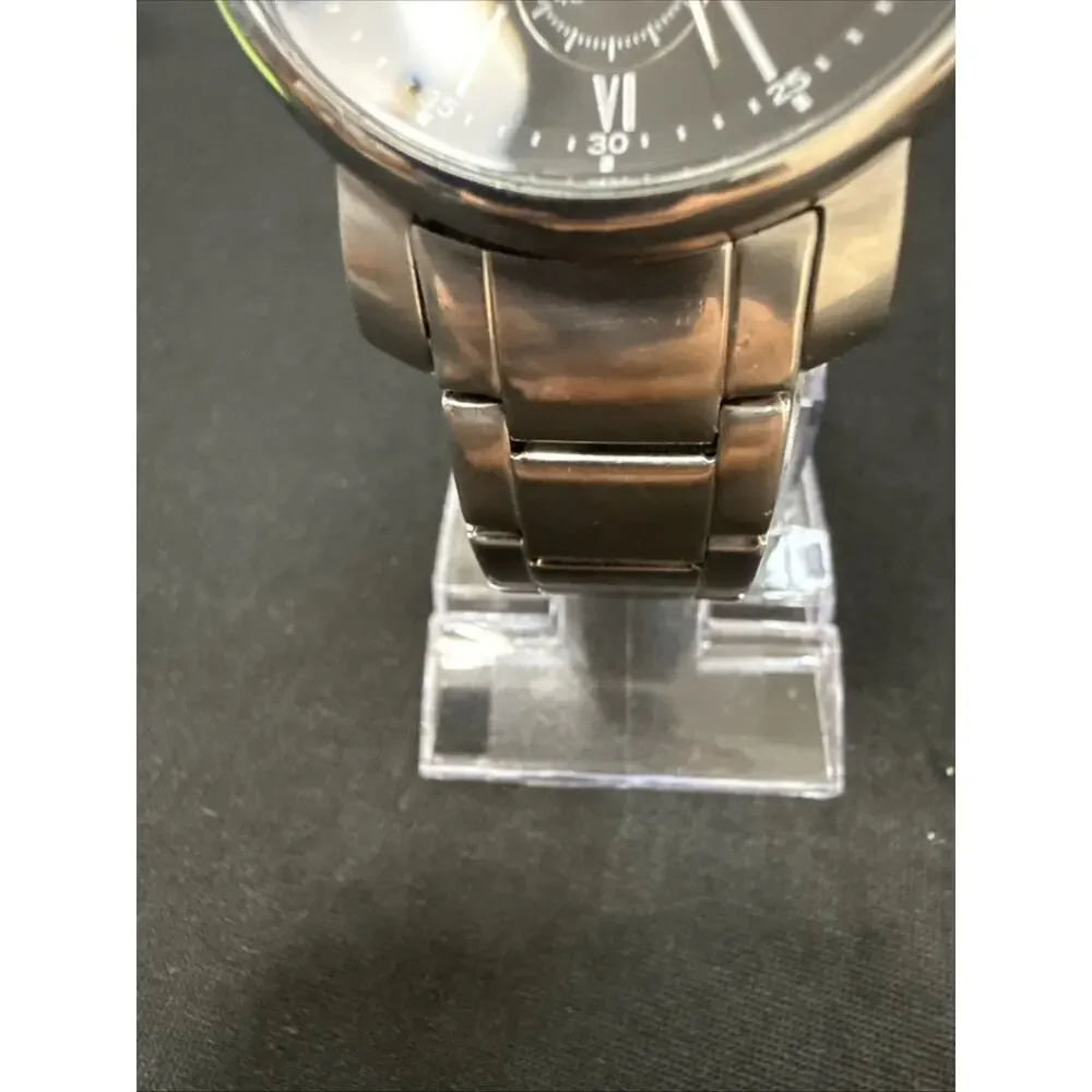 Fossil Rhett Black Men's Watch - BQ1000 New Battery 42mm Case 6.75” Band (E1)